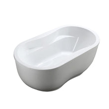 Load image into Gallery viewer, Bellaterra Home Vanity BellaTerra Home Brescia 65 inch Freestanding Bathtub in Glossy White