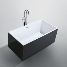 Load image into Gallery viewer, Bellaterra Home Vanity BellaTerra Home Brindisi 59 inch Freestanding Bathtub in Glossy Black