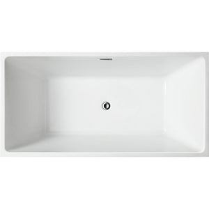 Bellaterra Home Vanity BellaTerra Home Brindisi 59 inch Freestanding Bathtub in Glossy Black