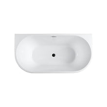 Load image into Gallery viewer, Bellaterra Home Vanity BellaTerra Home Calabria 59 inch Freestanding Bathtub in Glossy White