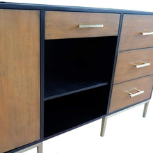Load image into Gallery viewer, Bellaterra Home Vanity BellaTerra Home  Double vanity in Walnut and Black finish - cabinet only 400900-60D-WB