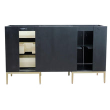 Load image into Gallery viewer, Bellaterra Home Vanity BellaTerra Home  Double vanity in Walnut and Black finish - cabinet only 400900-60D-WB