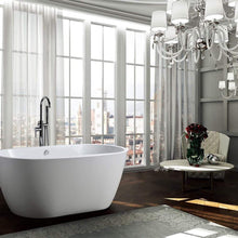 Load image into Gallery viewer, Bellaterra Home Vanity BellaTerra Home Genoa 59 inch Freestanding Bathtub in Glossy White