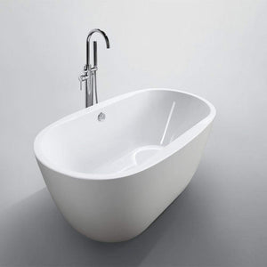 Bellaterra Home Vanity BellaTerra Home Genoa 59 inch Freestanding Bathtub in Glossy White