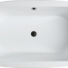 Load image into Gallery viewer, Bellaterra Home Vanity BellaTerra Home Genoa 59 inch Freestanding Bathtub in Glossy White