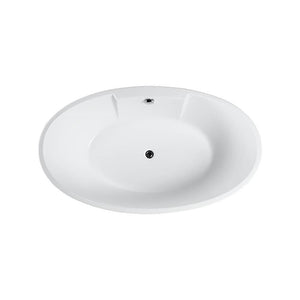 Bellaterra Home Vanity BellaTerra Home Lecce 67 inch Freestanding Bathtub in Glossy White