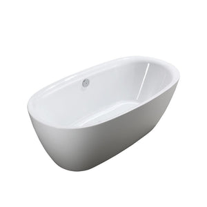 Bellaterra Home Vanity BellaTerra Home Palermo 67 inch Freestanding Bathtub in Glossy White