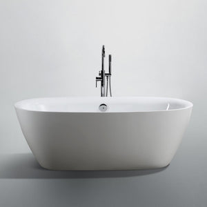 Bellaterra Home Vanity BellaTerra Home Palermo 67 inch Freestanding Bathtub in Glossy White
