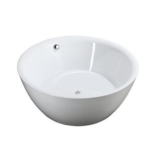 Bellaterra Home Vanity BellaTerra Home Pescara 59 inch Freestanding Bathtub in Glossy White