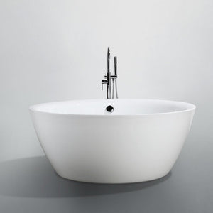 Bellaterra Home Vanity BellaTerra Home Pescara 59 inch Freestanding Bathtub in Glossy White