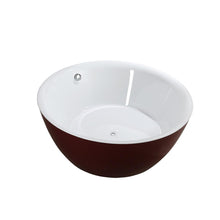 Load image into Gallery viewer, Bellaterra Home Vanity BellaTerra Home Prato 59 inch Freestanding Bathtub in Glossy Red