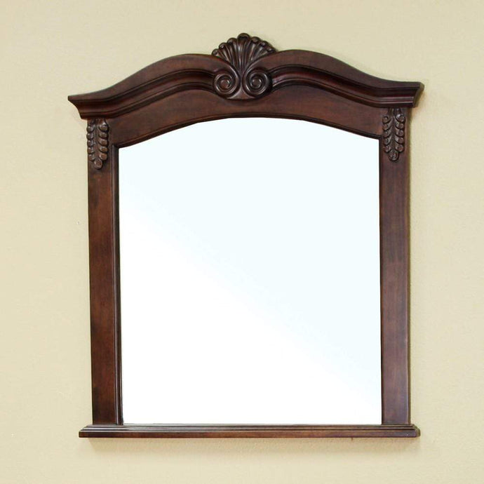 Bellaterra Home Vanity BellaTerra Home Solid Wood Frame Mirror-Walnut 202016A-MIRROR