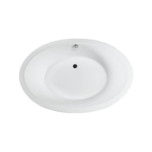 Bellaterra Home Vanity BellaTerra Home Udine 67 inch Freestanding Bathtub in Glossy White
