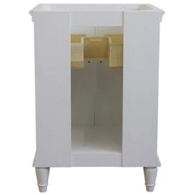 Load image into Gallery viewer, Bellaterra Home Vanity BellaTerra Home25&quot; Single vanity in White finish with White Carrara and rectangle sink 400800-25-WH-WM