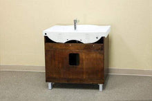 Load image into Gallery viewer, Bellaterra Home Vanity BellaTerra Home39.8 in Single Sink Vanity-Wood-Walnut 203139