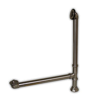 Load image into Gallery viewer, Cambridge Plumbing Bathroom Faucets Brushed Nickel Cambridge Plumbing CAM1900LTB Modern Lift &amp; Turn Tub Drain with Overflow Assembly