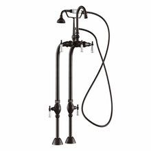 Load image into Gallery viewer, Cambridge Plumbing Bathroom Faucets Oil Rubbed Bronze Cambridge Plumbing CAM398684 Clawfoot Tub Freestanding English Telephone Gooseneck Faucet &amp; Hand Held Shower Combo