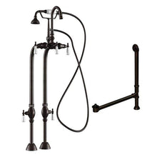 Load image into Gallery viewer, Cambridge Plumbing Bathroom Faucets Oil Rubbed Bronze Cambridge Plumbing CAM398684-PKG Complete Free Standing Plumbing Package for Clawfoot Tub