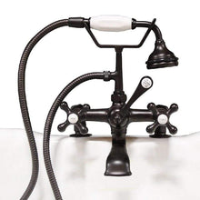 Load image into Gallery viewer, Cambridge Plumbing Bathroom Faucets Oil Rubbed Bronze Cambridge Plumbing CAM463-2 Clawfoot Tub Deck Mount Brass Faucet with Hand Held Shower