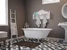 Load image into Gallery viewer, Cambridge Plumbing Bathtub Brushed Nickel Cambridge Plumbing RR55-NH Cast-Iron Rolled Rim Clawfoot Tub 55&quot; X 30&quot; with No Faucet Drillings