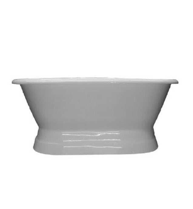Cambridge Plumbing Cambridge Plumbing DE66-PED-NH Cast Iron Double Ended Tub 66