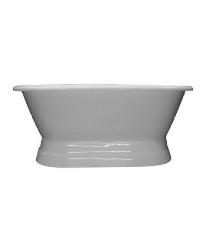 Cambridge Plumbing Cambridge Plumbing DE66-PED-NH Cast Iron Double Ended Tub 66