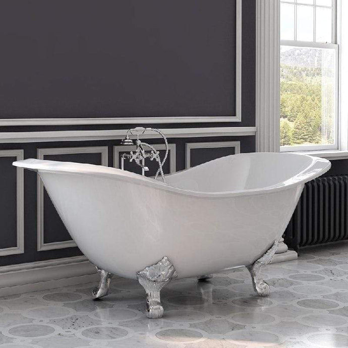 Cambridge Plumbing Cambridge Plumbing DES-DH Cast Iron Double Ended Slipper Tub 71