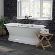 Load image into Gallery viewer, Cambridge Plumbing Oil Rubbed Bronze Cambridge Plumbing DE66-PED-398684-PKG-NH 66 Inch Cast Iron Dual-Ended Pedestal Bathtub with No Faucet drillings and Complete plumbing package