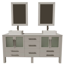 Load image into Gallery viewer, Cambridge Plumbing Vanity Brushed Nickel Cambridge Plumbing 8119XLG Cambridge Plumbing Complete 72&quot; Vanity Set with Polished Chrome Plumbing