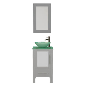 Cambridge Plumbing Vanity Brushed Nickel Cambridge Plumbing 8137BG Complete 18" Vanity Set with Polished Chrome Plumbing
