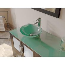 Load image into Gallery viewer, Cambridge Plumbing Vanity Cambridge Plumbing 8119BXL 71 Inch Solid Wood and Glass Double Vessel Sink Vanity Set, Espresso, Polished Chrome