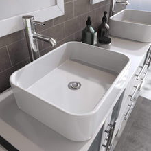 Load image into Gallery viewer, Cambridge Plumbing Vanity Cambridge Plumbing 8119XLW Complete 72&quot; White Vanity Set with Polished Chrome Plumbin