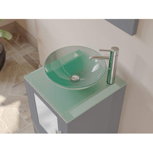 Cambridge Plumbing Vanity Cambridge Plumbing 8137BG Complete 18" Vanity Set with Polished Chrome Plumbing