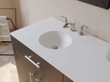 Load image into Gallery viewer, Cambridge Plumbing Vanity Cambridge Plumbing 8162 Complete 72 Inch Solid Wood Bathroom Vanity Set, Espresso Finish with White Porcelain Countertop and Sink, Includes Faucet, Drain and Matching Vanity Mirror