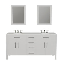 Load image into Gallery viewer, Cambridge Plumbing Vanity Cambridge Plumbing 8162W 72 Inch White Solid Wood and Porcelain Double Vanity Set