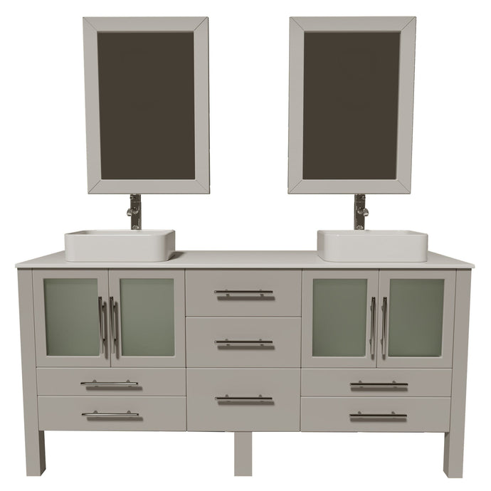 Cambridge Plumbing Vanity Polished Chrome Cambridge Plumbing 8119XLG Cambridge Plumbing Complete 72