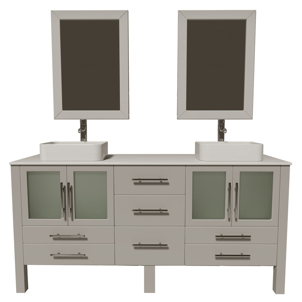 Cambridge Plumbing Vanity Polished Chrome Cambridge Plumbing 8119XLG Cambridge Plumbing Complete 72