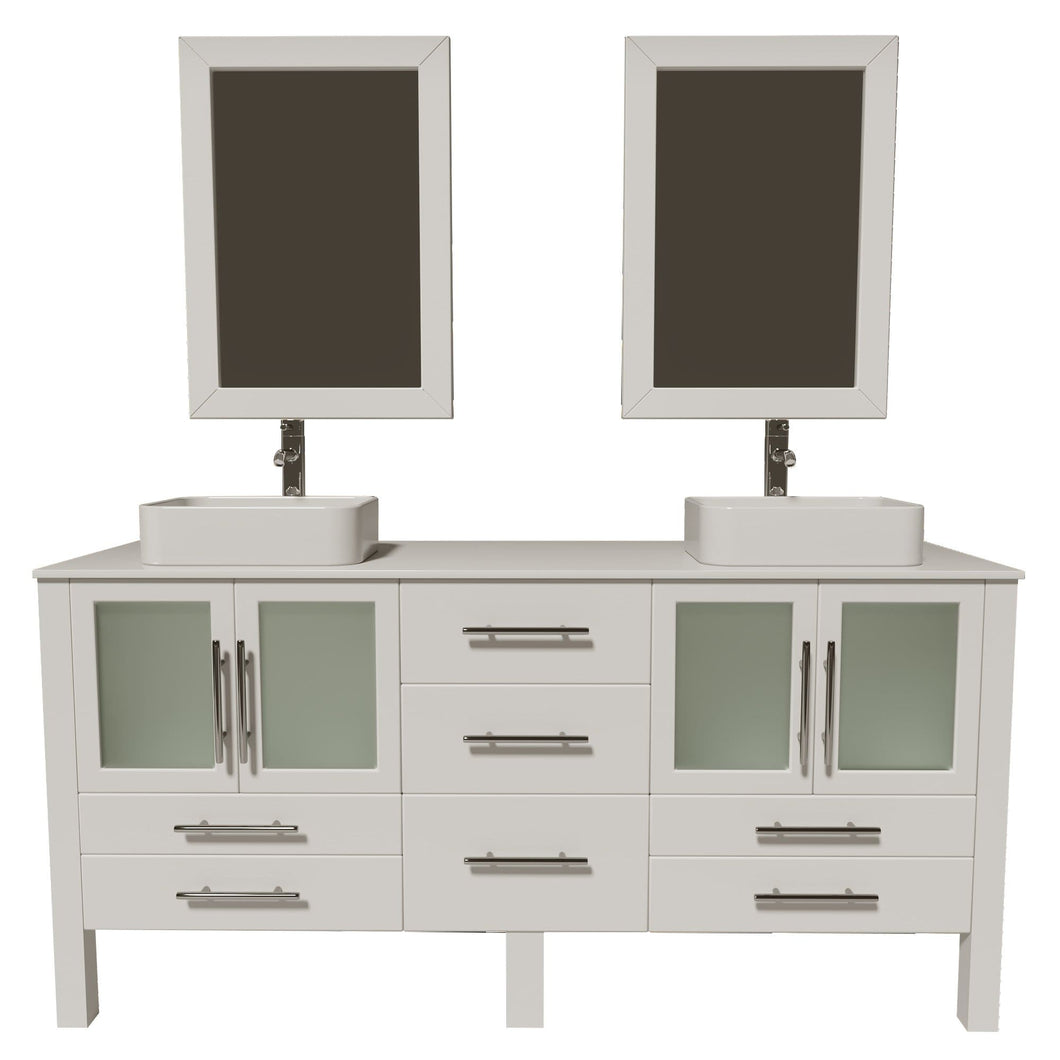 Cambridge Plumbing Vanity Polished Chrome Cambridge Plumbing 8119XLW Complete 72