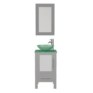 Cambridge Plumbing Vanity Polished Chrome Cambridge Plumbing 8137BG Complete 18" Vanity Set with Polished Chrome Plumbing