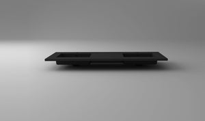 LAVIVA Countertop LAVIVA 313SQ1HSS-60D-MB VIVA Stone 60" Double Sink Matte Black - Solid Surface Countertop