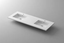 Load image into Gallery viewer, LAVIVA Countertop LAVIVA 313SQ1HSS-60D-MW VIVA Stone 60&quot; Double Sink Matte White - Solid Surface Countertop