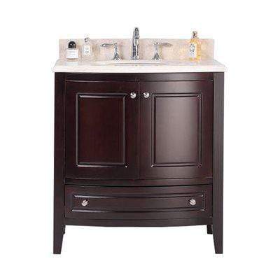 LAVIVA Vanity LAVIVA 3130709-32B-JG Estella 32 - Brown Cabinet + Jerusalem Gold Counter