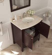 Load image into Gallery viewer, LAVIVA Vanity LAVIVA 3130709-32B-JG Estella 32 - Brown Cabinet + Jerusalem Gold Counter