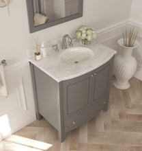 Load image into Gallery viewer, LAVIVA Vanity LAVIVA 3130709-32G-WC Estella 32 - Grey Cabinet + White Carrera Counter