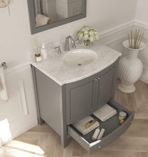 Load image into Gallery viewer, LAVIVA Vanity LAVIVA 3130709-32G-WC Estella 32 - Grey Cabinet + White Carrera Counter