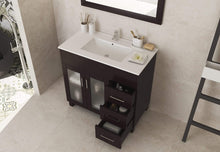 Load image into Gallery viewer, LAVIVA Vanity LAVIVA 31321529-36B-CB Nova 36 - Brown Cabinet + Ceramic Basin Counter