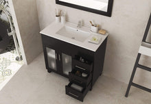 Load image into Gallery viewer, LAVIVA Vanity LAVIVA 31321529-36E-CB Nova 36 - Espresso Cabinet + Ceramic Basin Counter