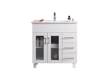 Load image into Gallery viewer, LAVIVA Vanity LAVIVA 31321529-36W-CB Nova 36 - White Cabinet + Ceramic Basin Counter
