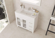 Load image into Gallery viewer, LAVIVA Vanity LAVIVA 31321529-36W-CB Nova 36 - White Cabinet + Ceramic Basin Counter