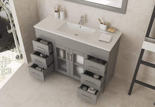 Load image into Gallery viewer, LAVIVA Vanity LAVIVA 31321529-48G-CB Nova 48 - Grey Cabinet + Ceramic Basin Counter